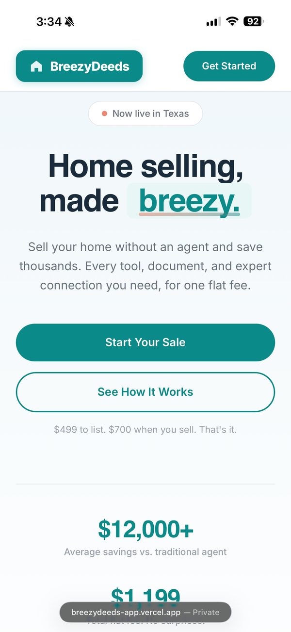 BreezyDeeds homepage